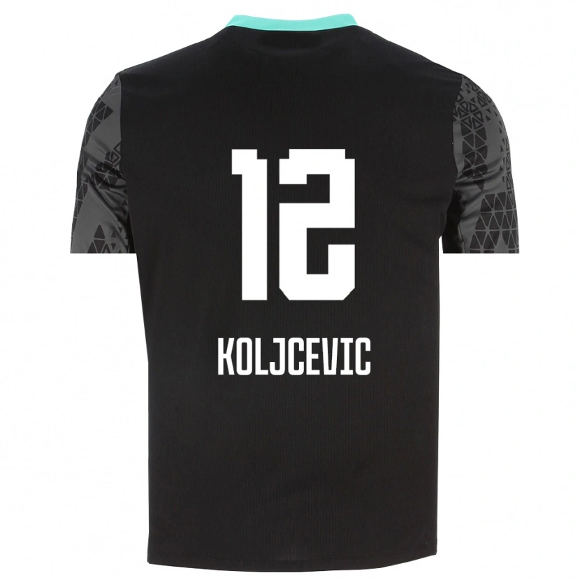 Danxen Børn Danilo Koljcevic #12 Dæmpet Grå Sort Målmandstrøje 2025/26 Trøje T-shirt