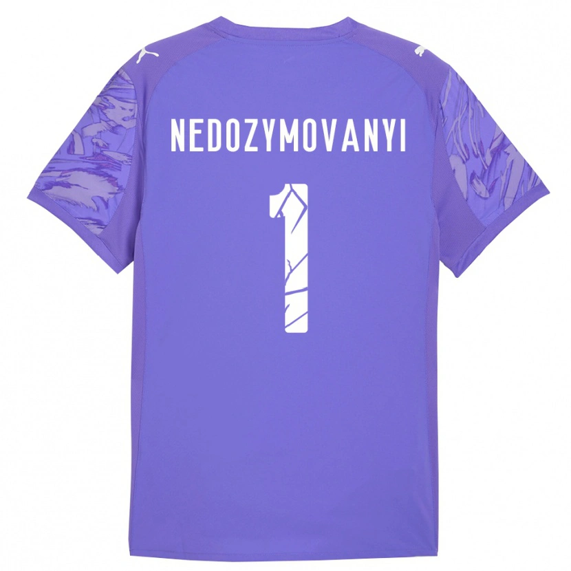 Danxen Børn Artem Nedozymovanyi #1 Lilla Lilla Målmandstrøje 2025/26 Trøje T-shirt