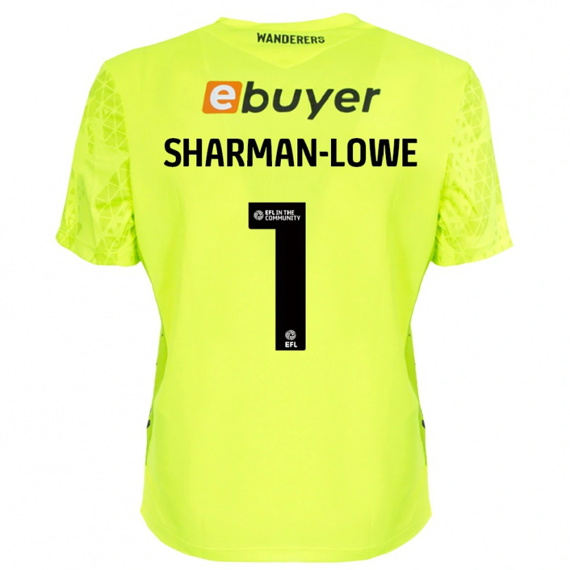 Danxen Børn Teddy Sharman-Lowe #1 Fluorescerende Grøn Målmandstrøje 2025/26 Trøje T-shirt