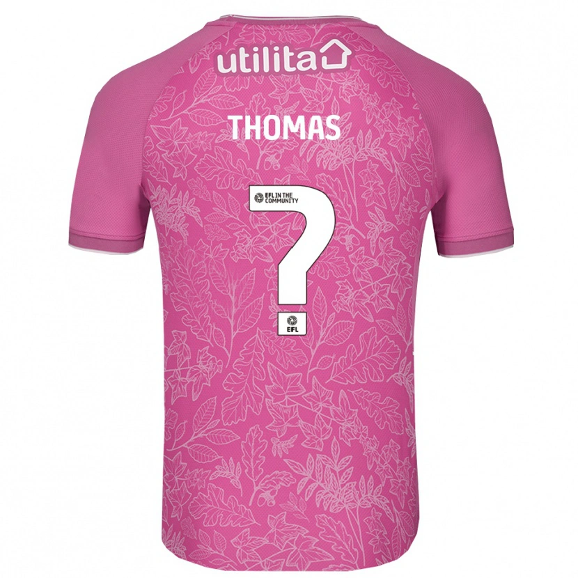 Danxen Børn Lucas Thomas #0 Pink Sort Målmandstrøje 2025/26 Trøje T-shirt