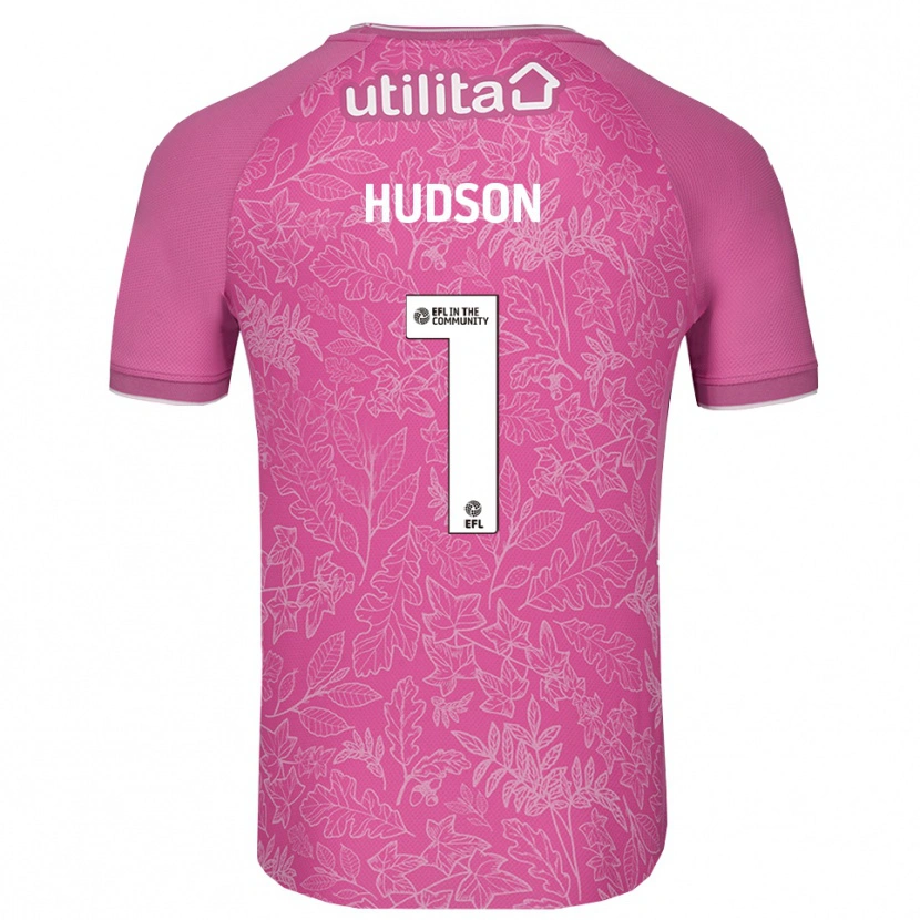 Danxen Børn Sarah Hudson #1 Pink Sort Målmandstrøje 2025/26 Trøje T-shirt