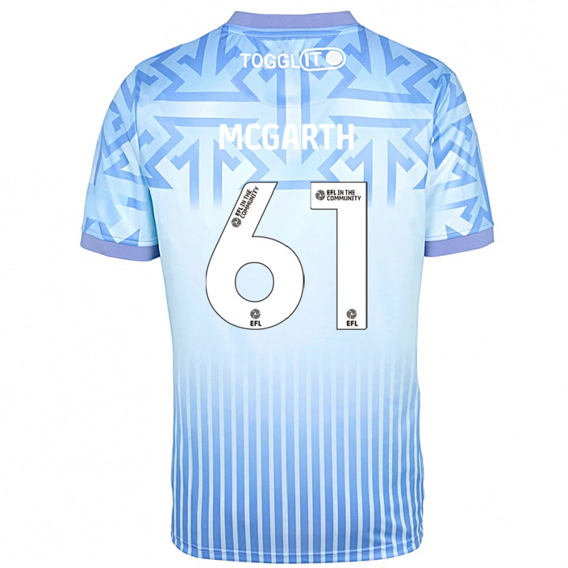 Danxen Børn Ethan McGarth #61 Lyseblå Hvid Målmandstrøje 2025/26 Trøje T-shirt