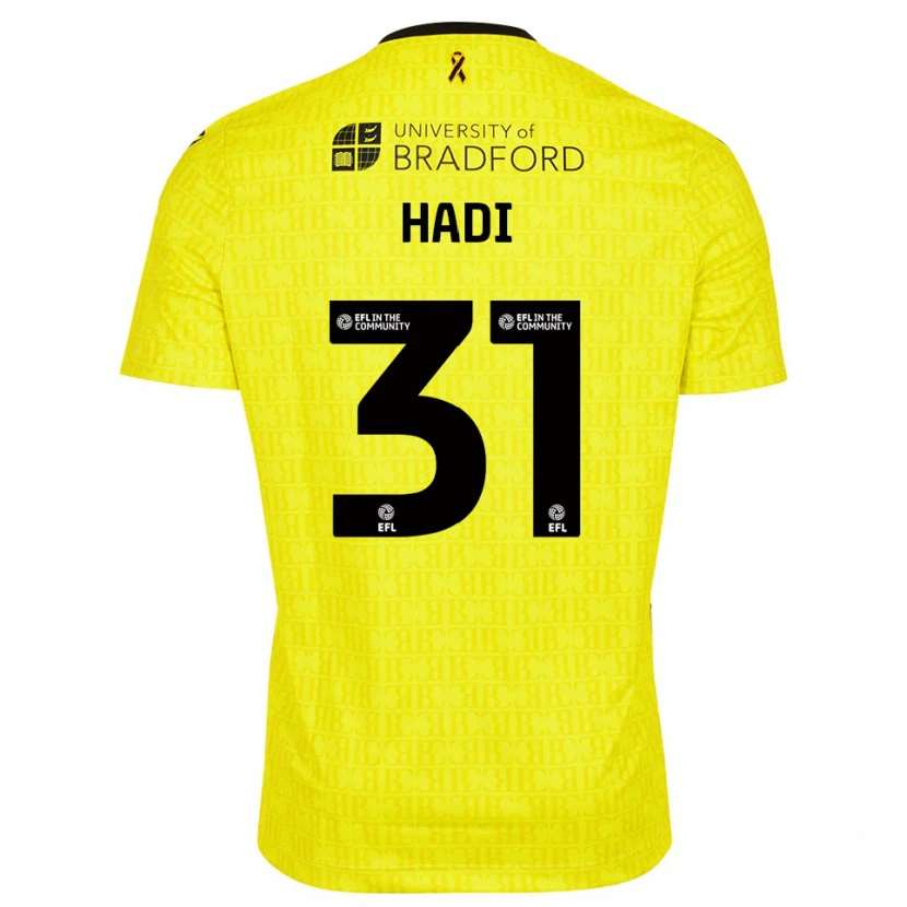 Danxen Børn Zac Hadi #31 Gul Sort Målmandstrøje 2025/26 Trøje T-shirt