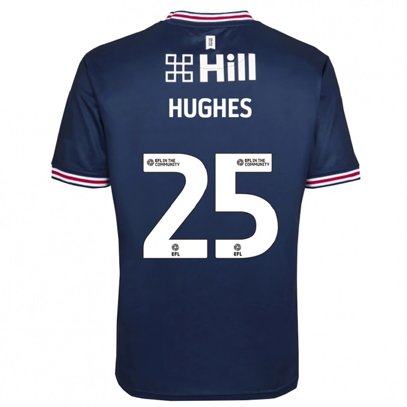 Danxen Børn Ben Hughes #25 Kongeb Blå Målmandstrøje 2025/26 Trøje T-shirt