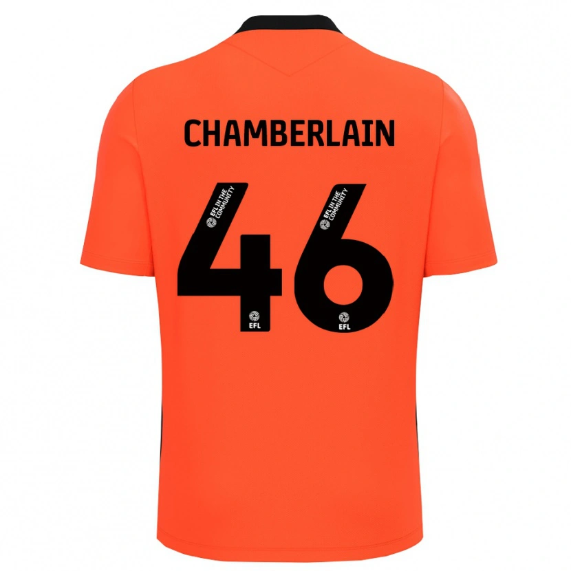 Danxen Børn Harrison Chamberlain #46 Rød Sort Målmandstrøje 2025/26 Trøje T-shirt