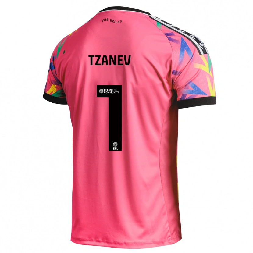 Danxen Børn Nik Tzanev #1 Magenta Målmandstrøje 2025/26 Trøje T-shirt
