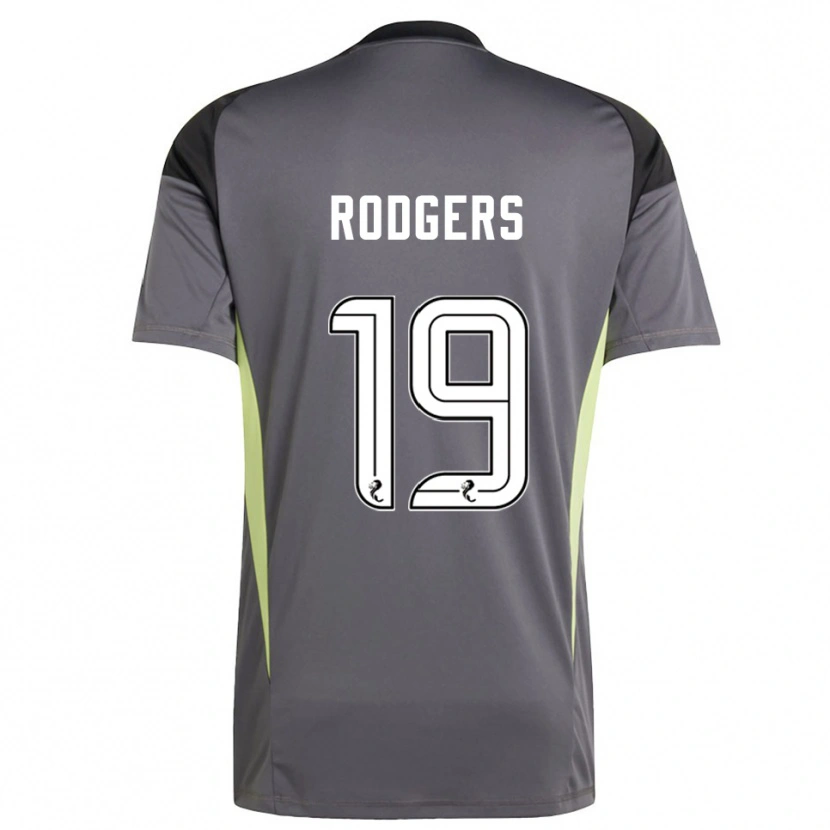 Danxen Børn Lisa Rodgers #19 Grå Hvid Målmandstrøje 2025/26 Trøje T-shirt