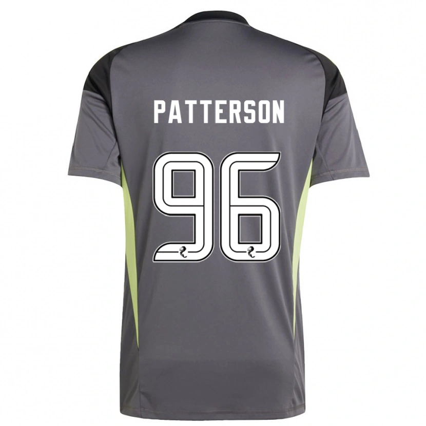 Danxen Børn Cameron Patterson #96 Grå Hvid Målmandstrøje 2025/26 Trøje T-shirt
