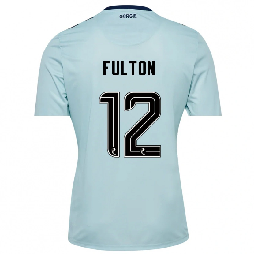 Danxen Børn Ryan Fulton #12 Lys Blå Sort Målmandstrøje 2025/26 Trøje T-shirt