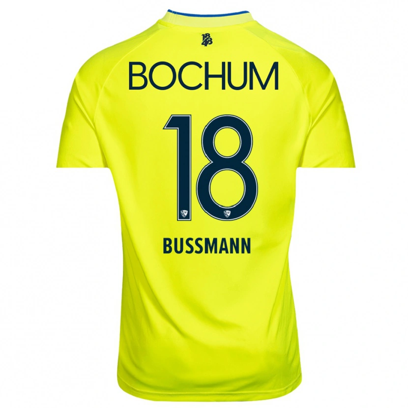 Danxen Børn Benjamin Bußmann #18 Gul Grøn Målmandstrøje 2025/26 Trøje T-shirt