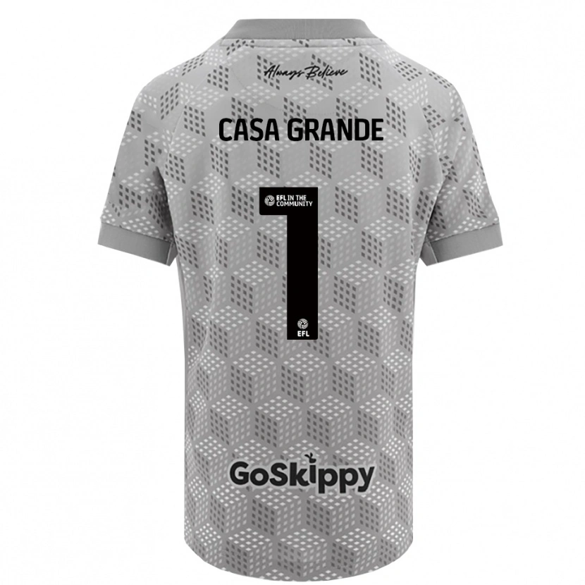 Danxen Børn Josey Casa-Grande #1 Sort Grå Målmandstrøje 2025/26 Trøje T-shirt