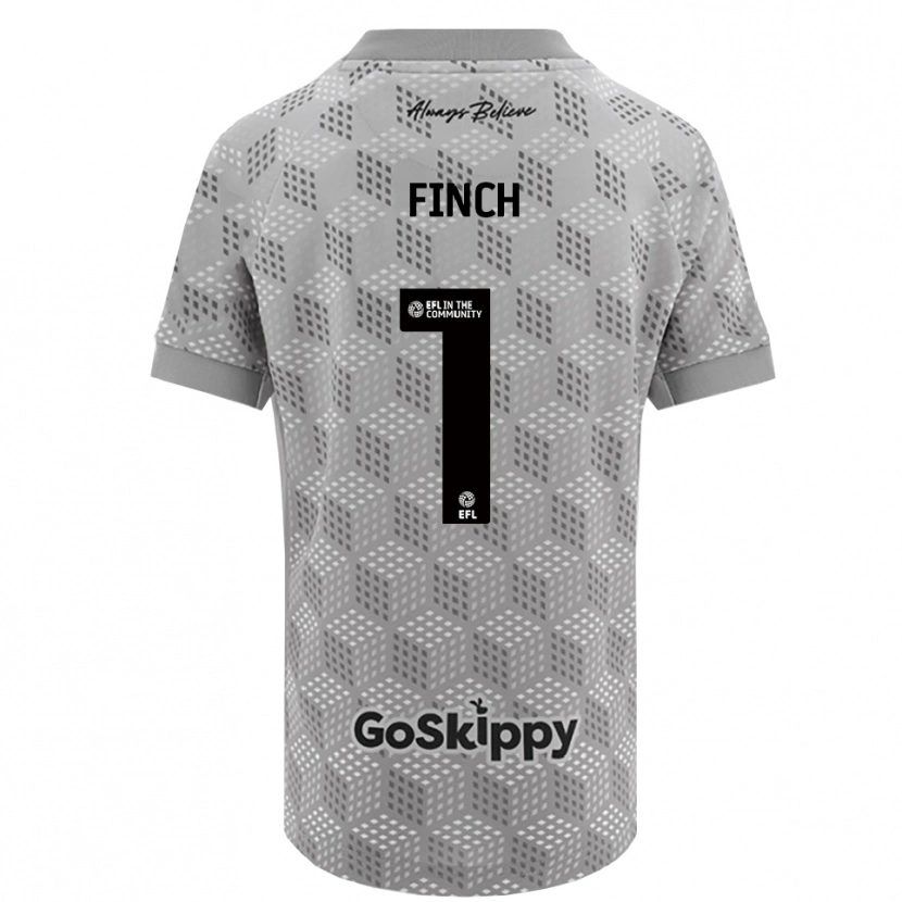Danxen Børn Isaac Finch #1 Sort Grå Målmandstrøje 2025/26 Trøje T-shirt