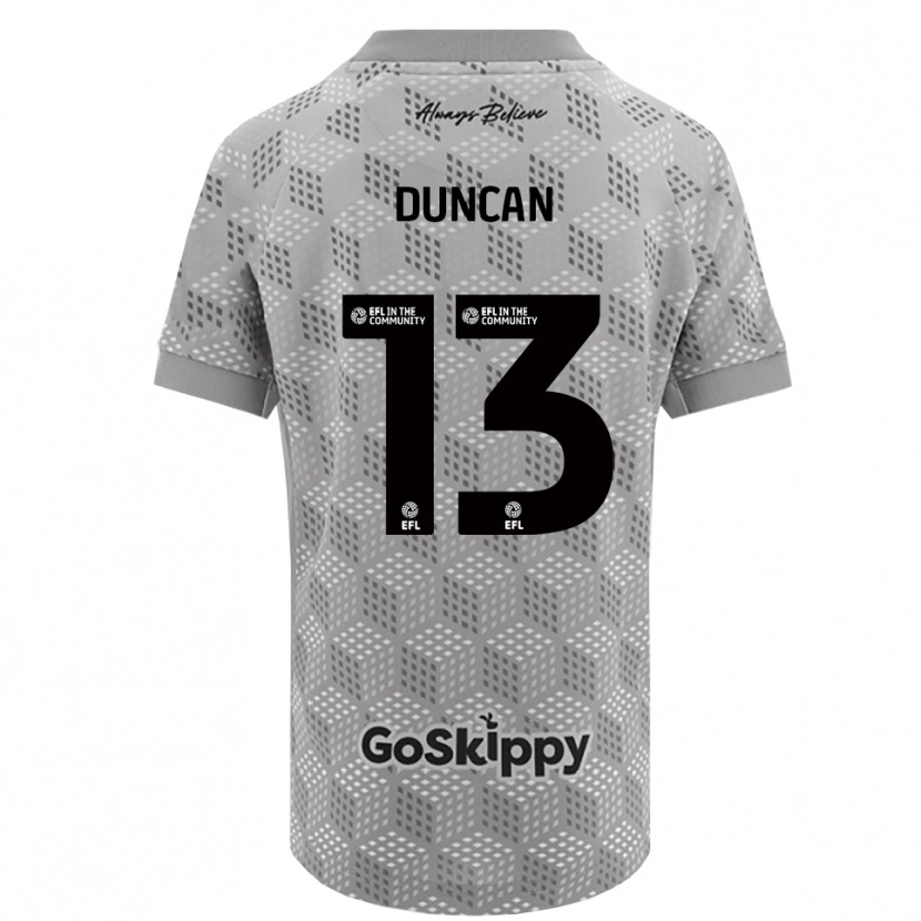 Danxen Børn Joe Duncan #13 Sort Grå Målmandstrøje 2025/26 Trøje T-shirt