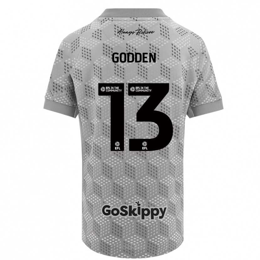 Danxen Børn Freddie Godden #13 Sort Grå Målmandstrøje 2025/26 Trøje T-shirt