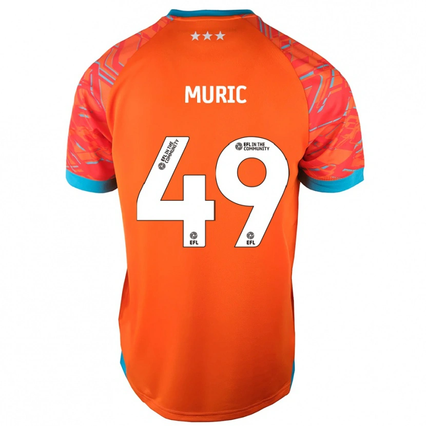 Danxen Børn Arijanet Muric #49 Orange Hvid Målmandstrøje 2025/26 Trøje T-shirt