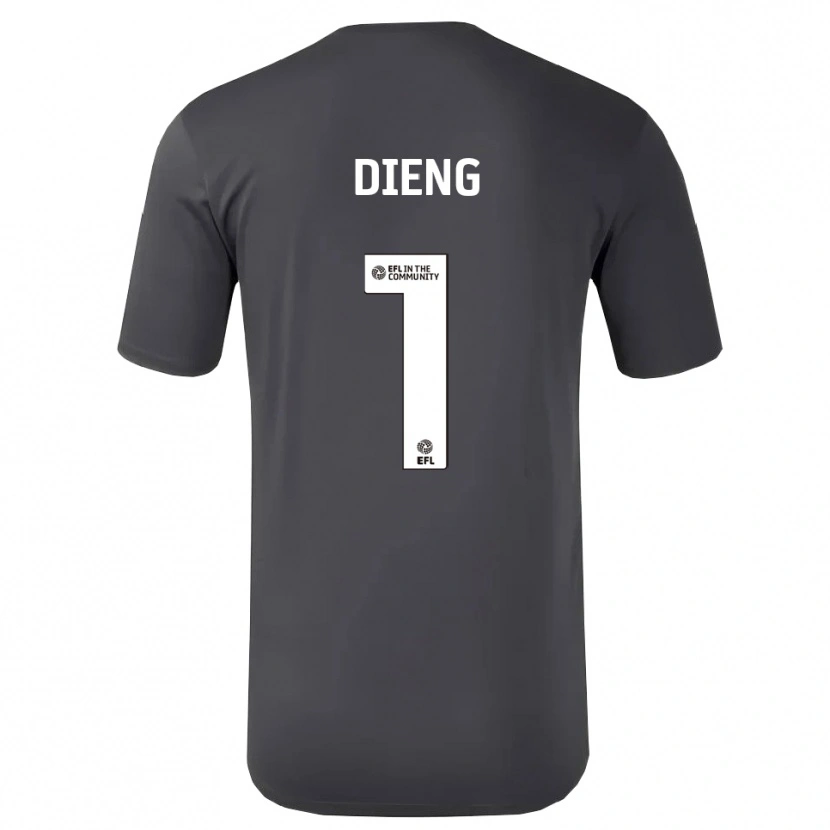 Danxen Børn Seny Dieng #1 Sort Hvid Målmandstrøje 2025/26 Trøje T-shirt