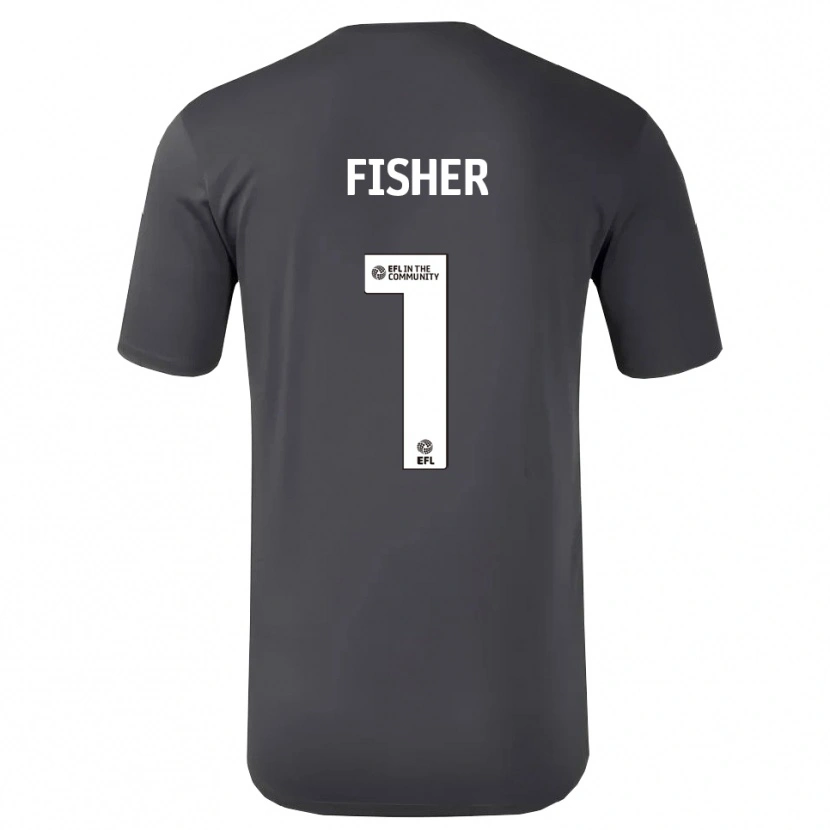 Danxen Børn Nathan Fisher #1 Sort Hvid Målmandstrøje 2025/26 Trøje T-shirt