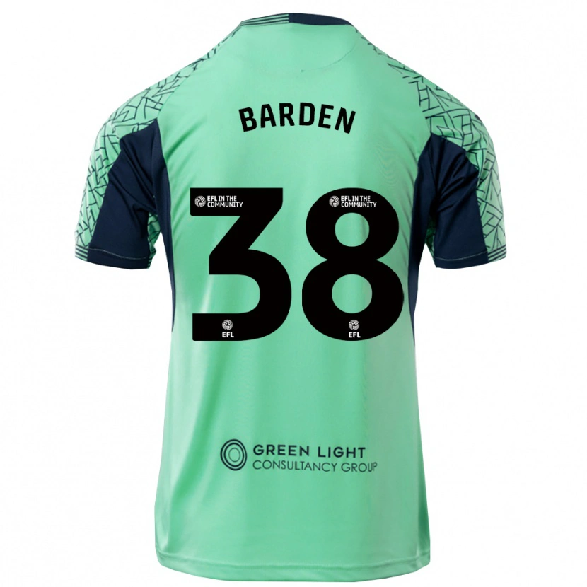 Danxen Børn Daniel Barden #38 Aqua Sort Målmandstrøje 2025/26 Trøje T-shirt