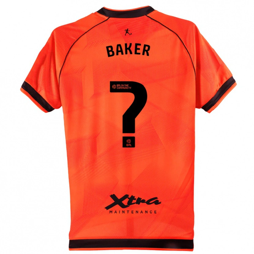 Danxen Børn Faye Baker #0 Orange Sort Målmandstrøje 2025/26 Trøje T-shirt