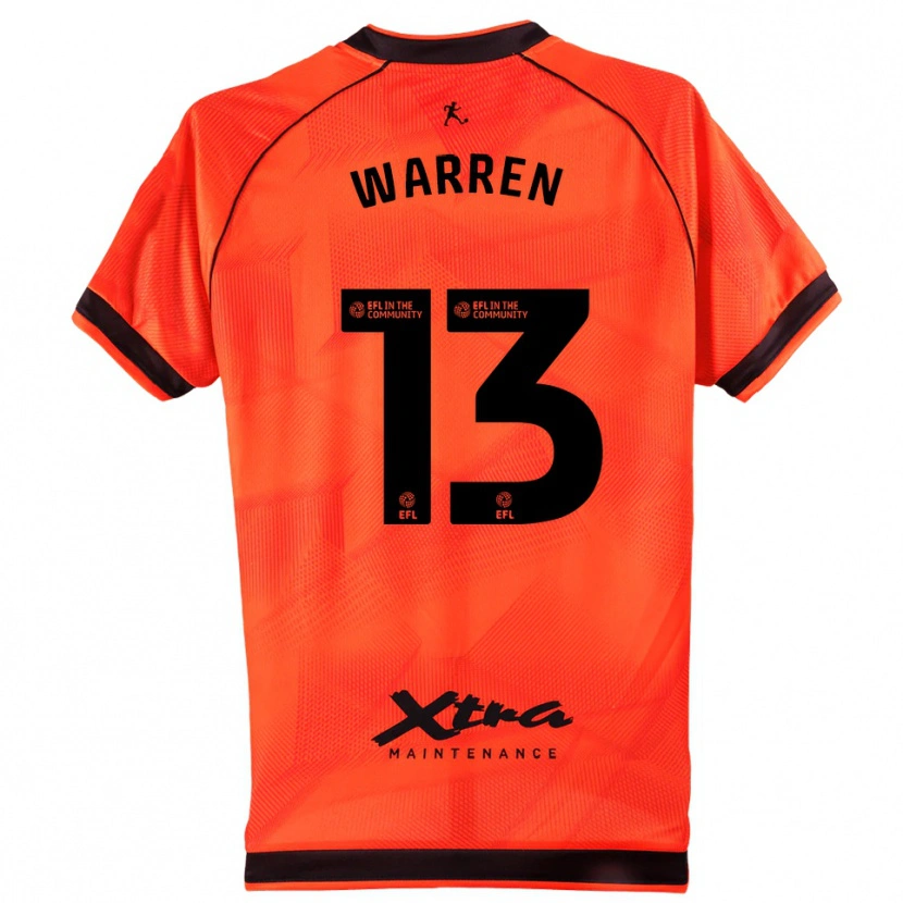 Danxen Børn Charlie Warren #13 Orange Sort Målmandstrøje 2025/26 Trøje T-shirt