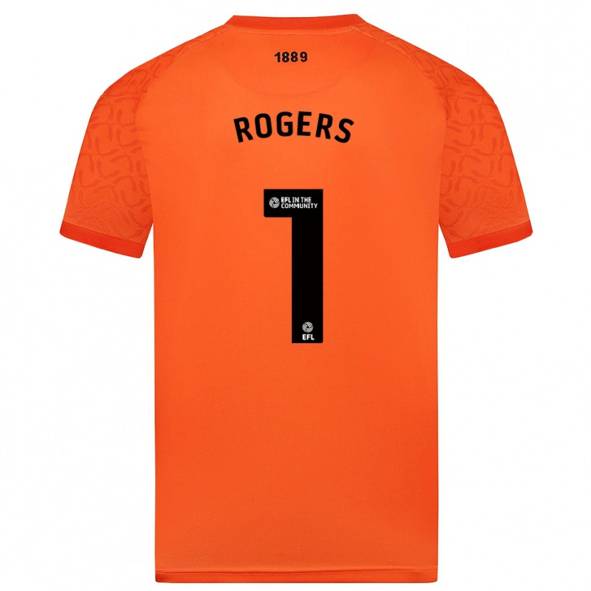 Danxen Børn Sian Rogers #1 Orange Sort Målmandstrøje 2025/26 Trøje T-shirt