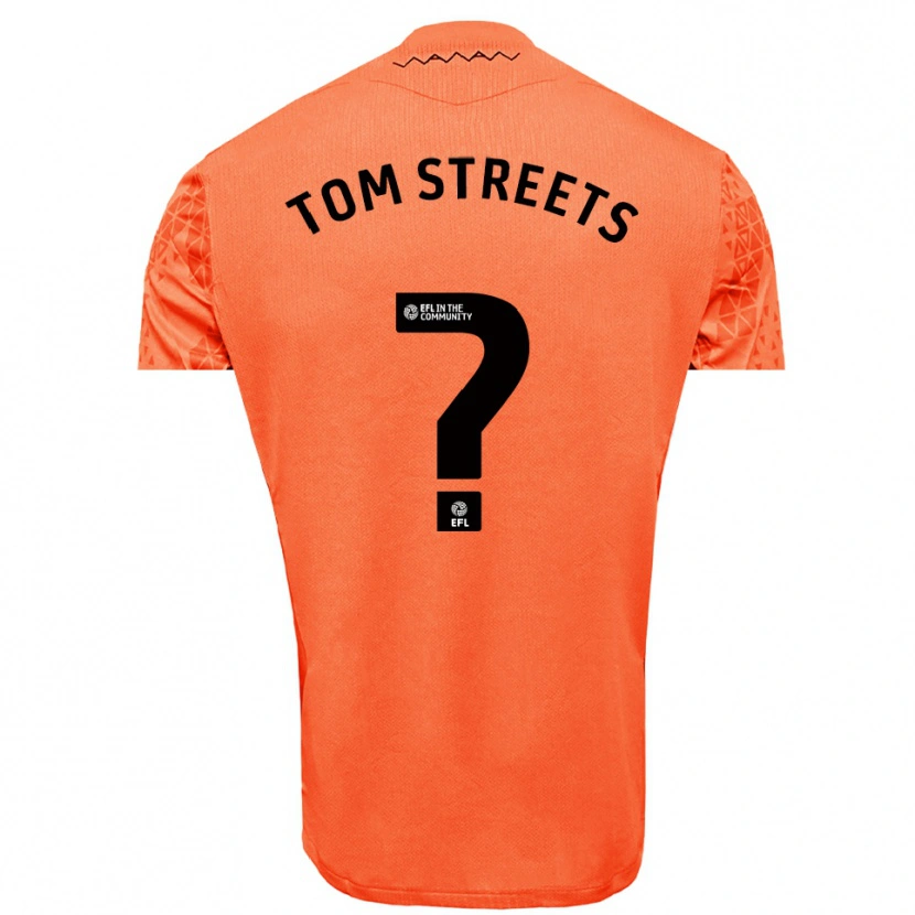 Danxen Børn Tom Streets #0 Orange Sort Målmandstrøje 2025/26 Trøje T-shirt
