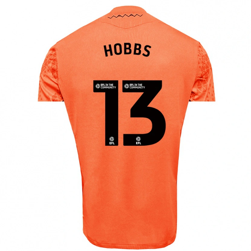 Danxen Børn Charlie Hobbs #13 Orange Sort Målmandstrøje 2025/26 Trøje T-shirt
