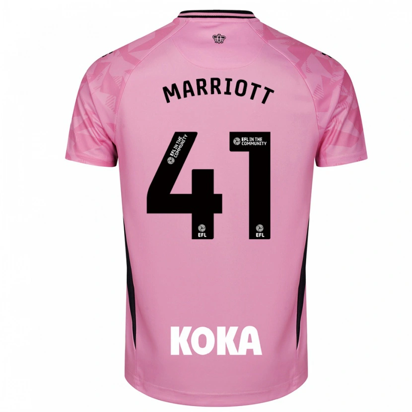 Danxen Børn Alfie Marriott #41 Lys Pink Sort Målmandstrøje 2025/26 Trøje T-shirt