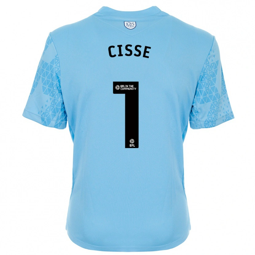 Danxen Børn Ben Cisse #1 Skyblå Sort Målmandstrøje 2025/26 Trøje T-shirt