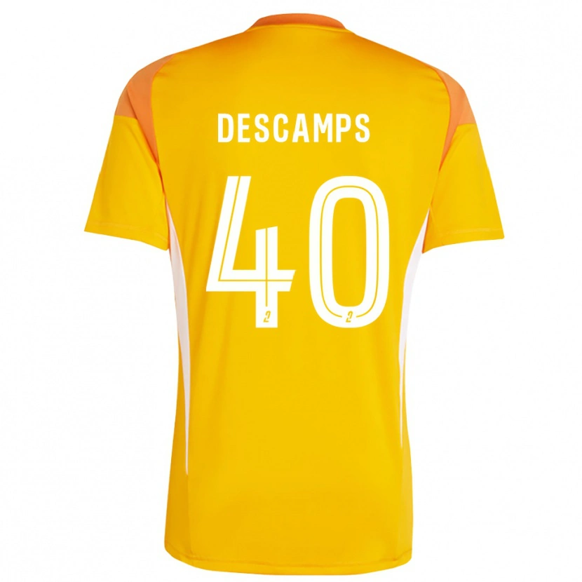 Danxen Børn Rémy Descamps #40 Orange Rød Målmandstrøje 2025/26 Trøje T-shirt