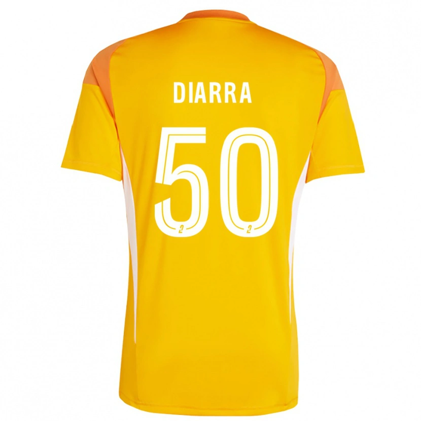 Danxen Børn Lassine Diarra #50 Orange Rød Målmandstrøje 2025/26 Trøje T-shirt