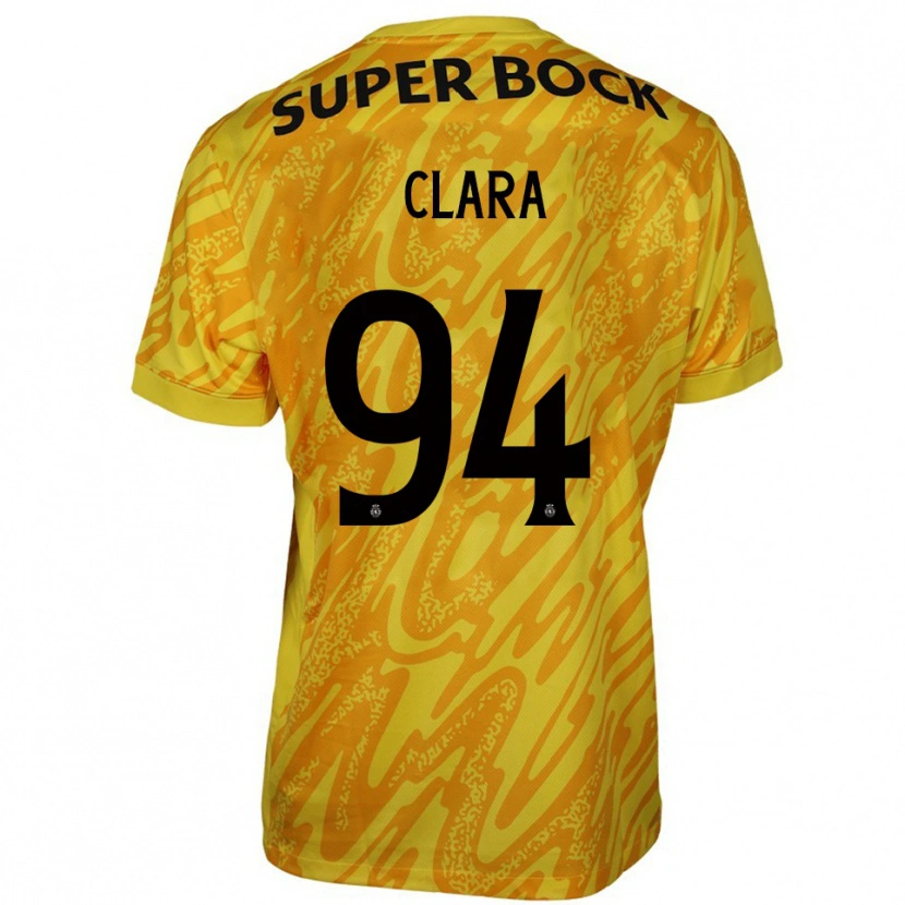 Danxen Børn Diogo Clara #94 Gul Orange Målmandstrøje 2025/26 Trøje T-shirt