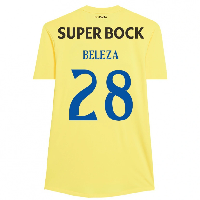 Danxen Børn Tatiana Beleza #28 Lysegul Sort Målmandstrøje 2025/26 Trøje T-shirt