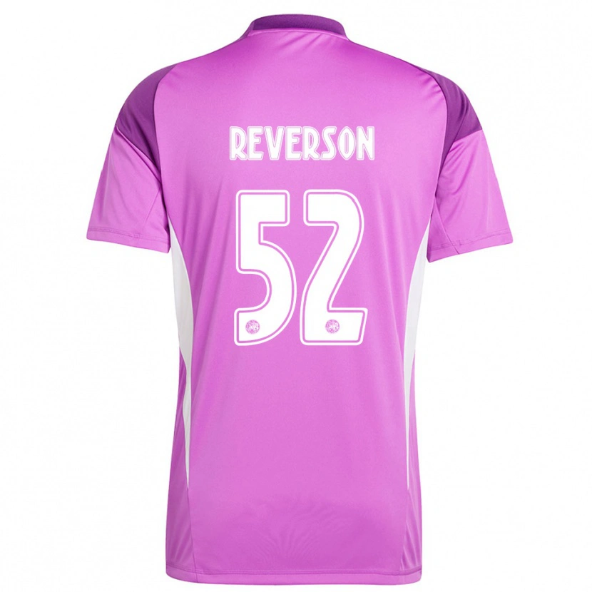 Danxen Børn Paul Reverson #52 Lyse Lilla Hvid Målmandstrøje 2025/26 Trøje T-shirt