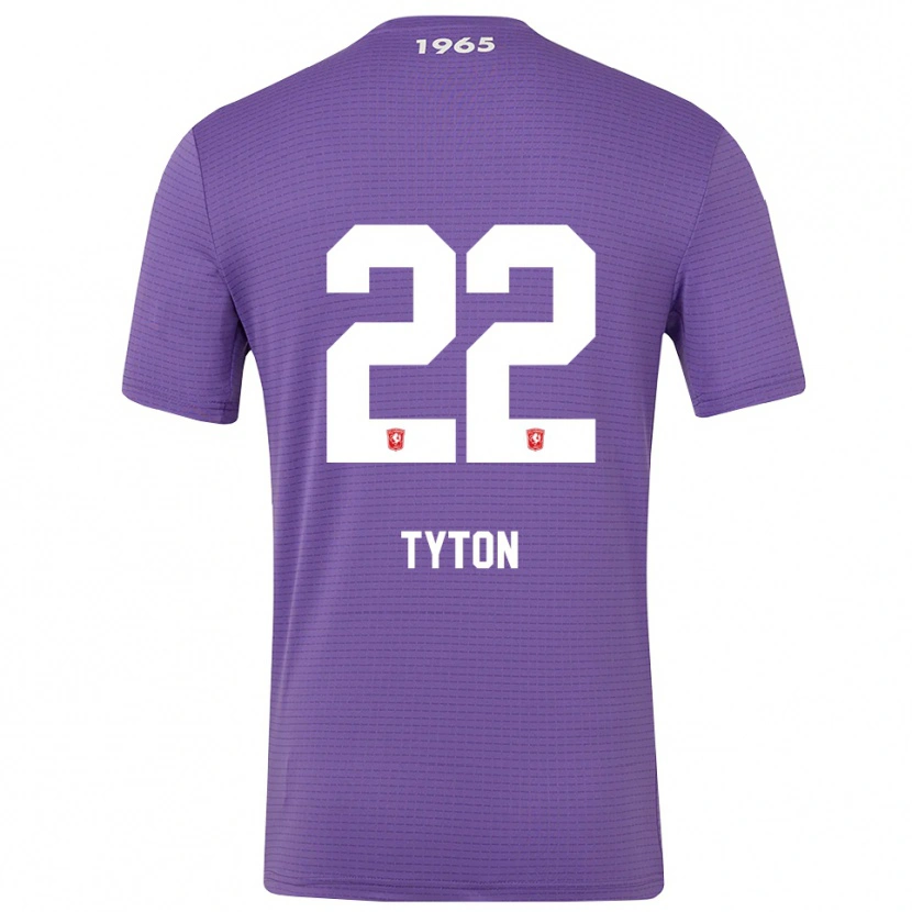Danxen Børn Przemyslaw Tyton #22 Medium Lilla Målmandstrøje 2025/26 Trøje T-shirt