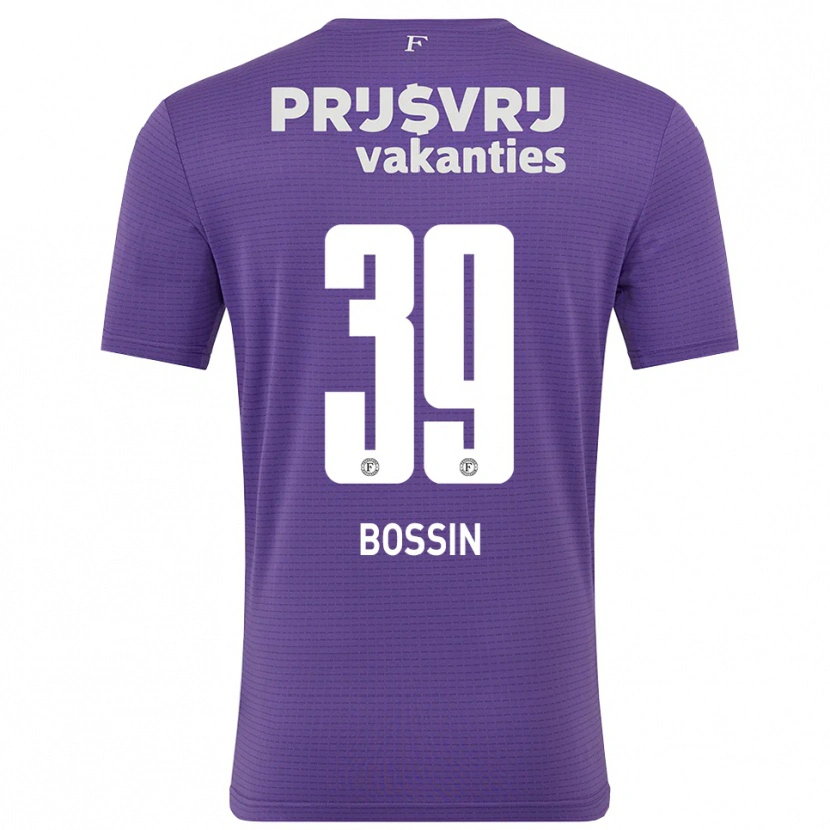 Danxen Børn Liam Bossin #39 Lilla Hvid Målmandstrøje 2025/26 Trøje T-shirt