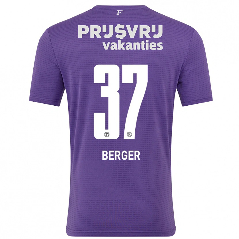 Danxen Børn Mannou Berger #37 Lilla Hvid Målmandstrøje 2025/26 Trøje T-shirt