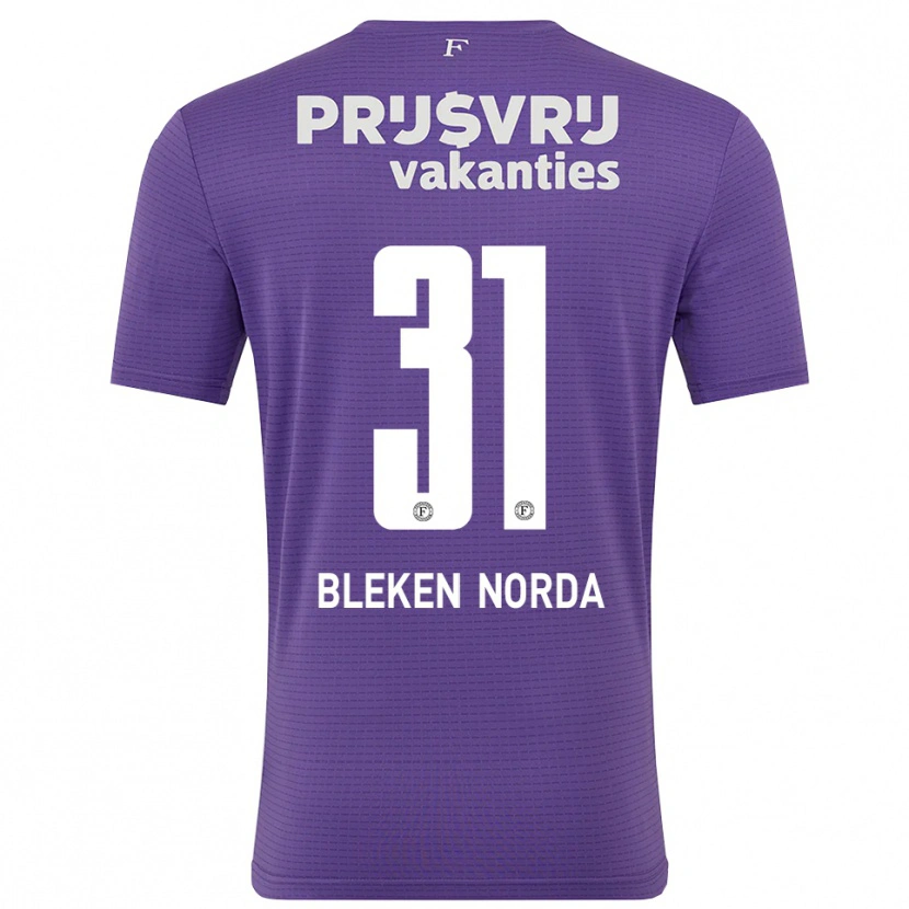 Danxen Børn Haakon Bleken Norda #31 Lilla Hvid Målmandstrøje 2025/26 Trøje T-shirt