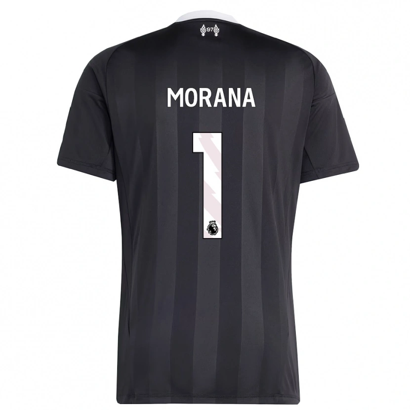 Danxen Børn Nathan Morana #1 Sort Hvid Målmandstrøje 2025/26 Trøje T-shirt