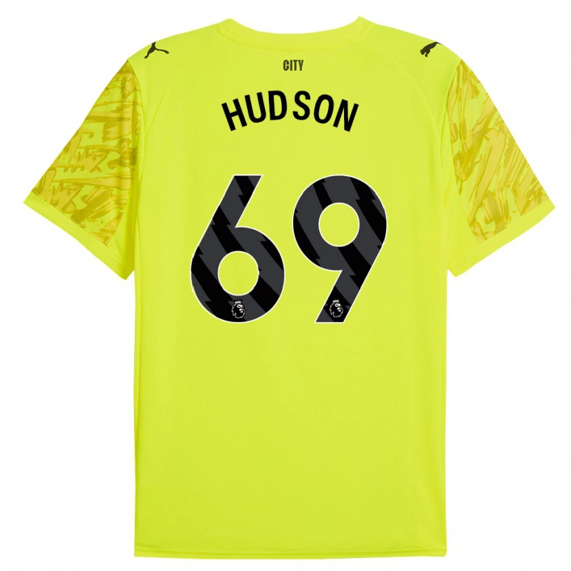 Danxen Børn Max Hudson #69 Gul Orange Sort Målmandstrøje 2025/26 Trøje T-shirt