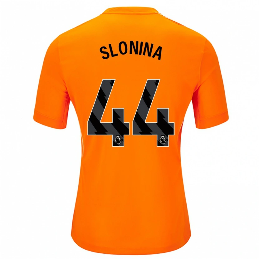 Danxen Børn Gabriel Slonina #44 Orange Sort Målmandstrøje 2025/26 Trøje T-shirt
