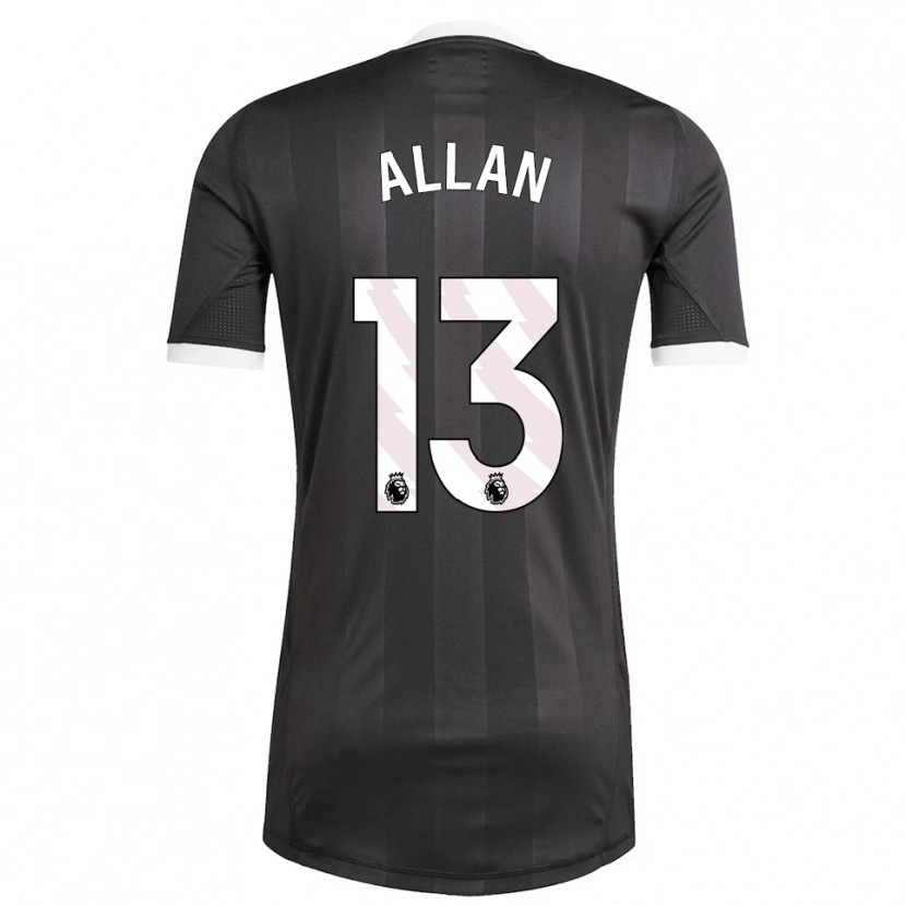 Danxen Børn Jack Allan #13 Sort Hvid Målmandstrøje 2025/26 Trøje T-shirt