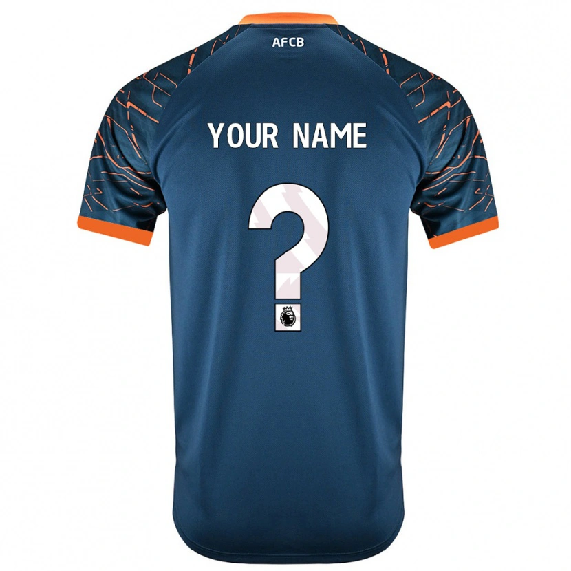 Danxen Børn AFC Bournemouth Mørk Skiferblå Målmandstrøje 2025/26 Trøje T-shirt