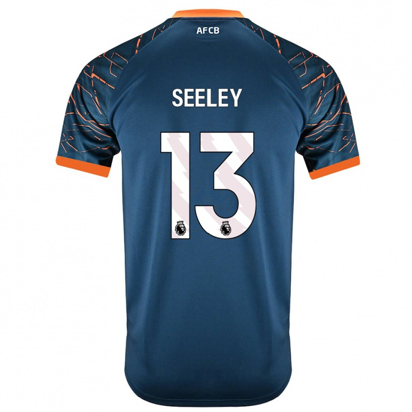Danxen Børn Will Seeley #13 Mørk Skiferblå Målmandstrøje 2025/26 Trøje T-shirt