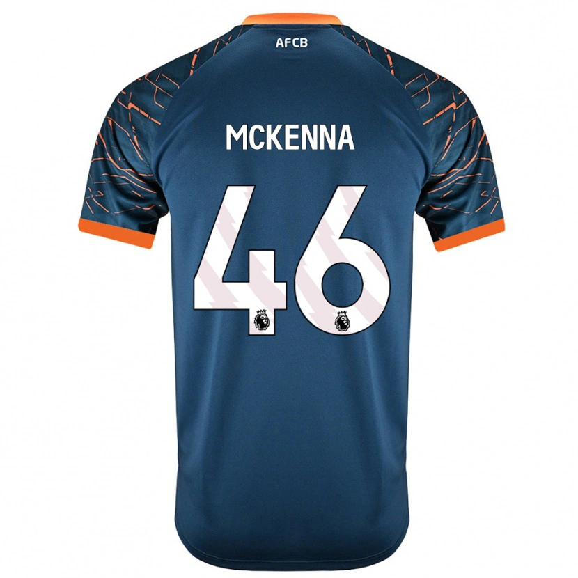 Danxen Børn Callan McKenna #46 Mørk Skiferblå Målmandstrøje 2025/26 Trøje T-shirt