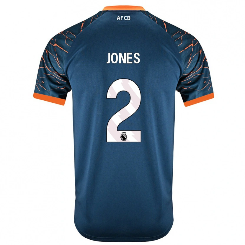 Danxen Børn Abby Jones #2 Mørk Skiferblå Målmandstrøje 2025/26 Trøje T-shirt