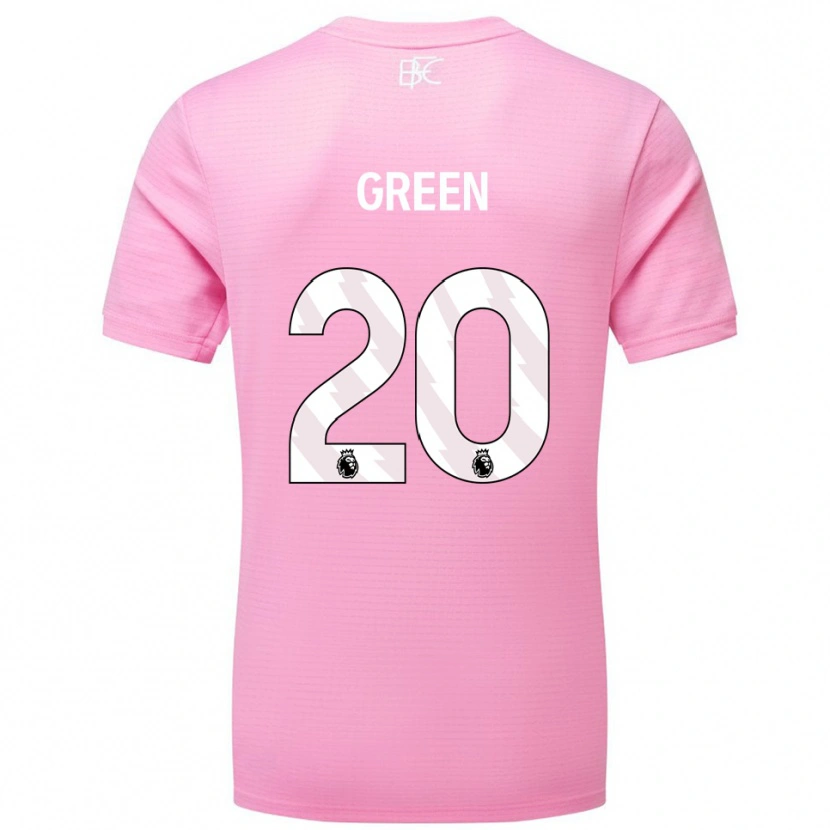 Danxen Børn Etienne Green #20 Pink Hvid Målmandstrøje 2025/26 Trøje T-shirt