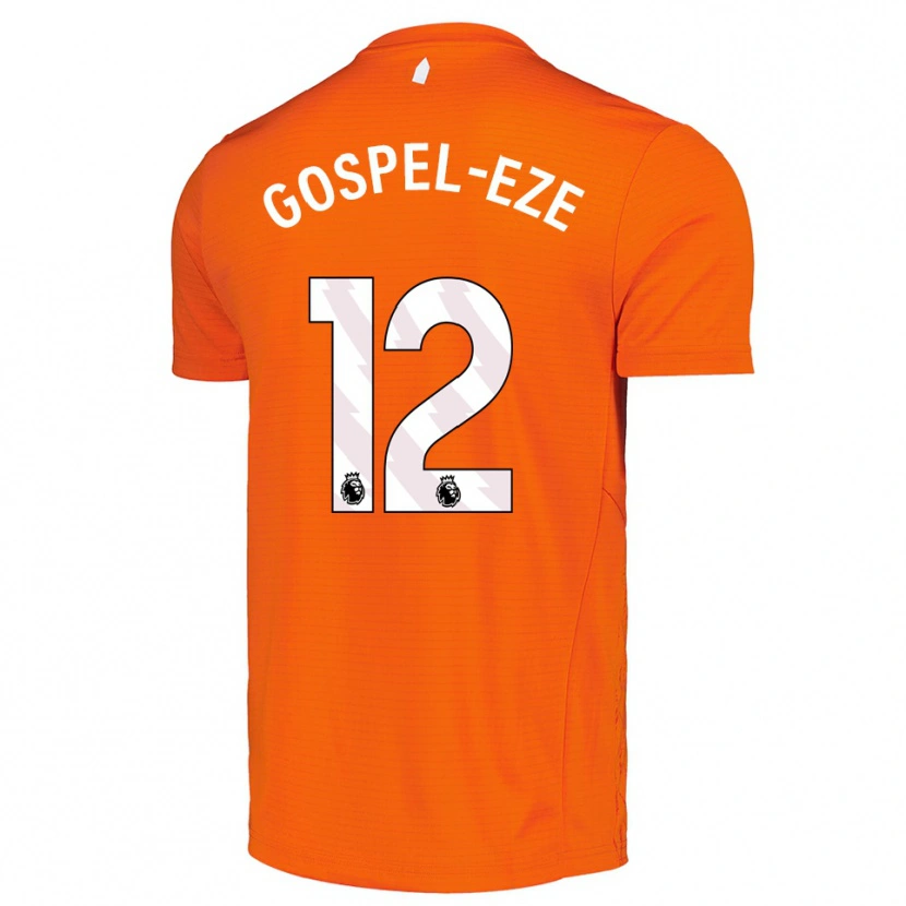 Danxen Børn Goodness Gospel-Eze #12 Orange Sort Målmandstrøje 2025/26 Trøje T-shirt