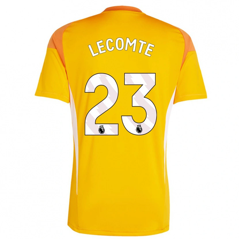 Danxen Børn Benjamin Lecomte #23 Orange Hvid Målmandstrøje 2025/26 Trøje T-shirt