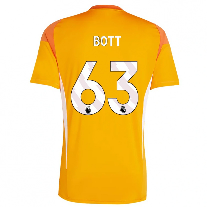 Danxen Børn Aaron Bott #63 Orange Hvid Målmandstrøje 2025/26 Trøje T-shirt